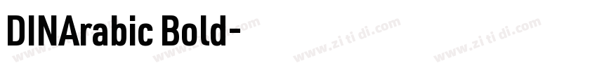 DINArabic Bold字体转换